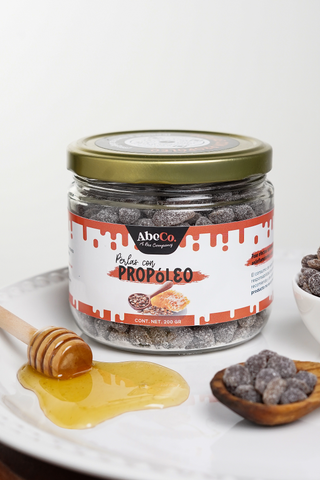 Dulces de miel con propóleo